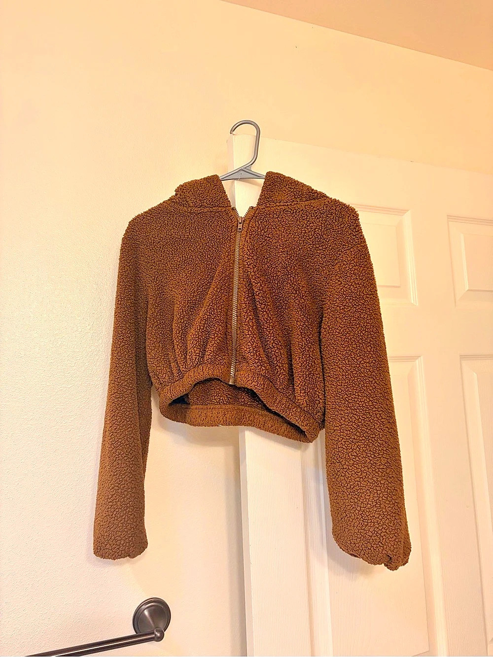 Brown Teddy Jacket Like New